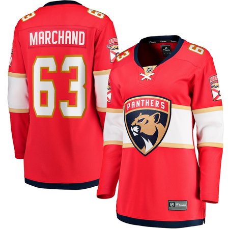 Women's Florida Panthers #63 Brad Marchand Red Home Player Jersey