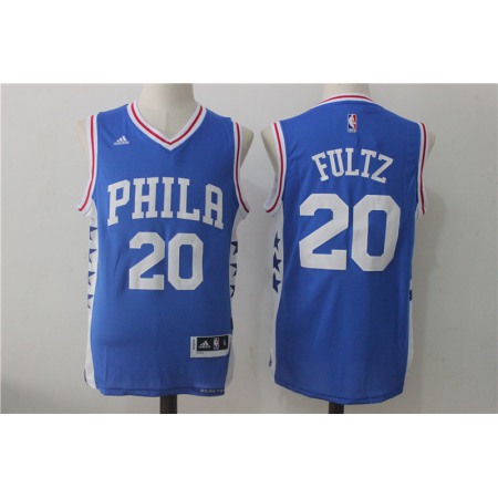 Men's Philadelphia 76ers #20 Fultz Blue Stitched NBA Jersey