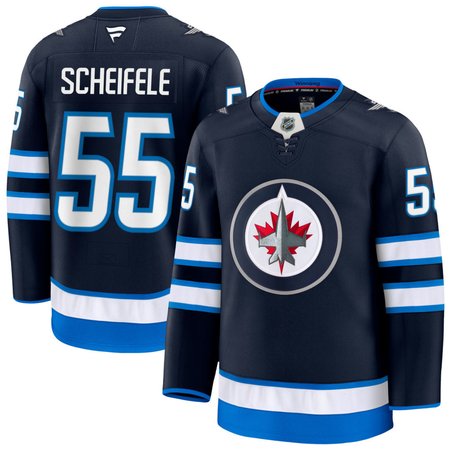 Youth Winnipeg Jets #55 Mark Scheifele Navy Home Jersey