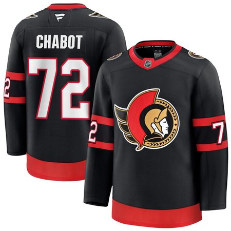 Youth Ottawa Senators #72 Thomas Chabot Black Home Player Jersey