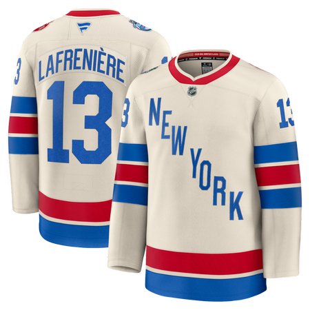 Youth New York Rangers #13 Alexis Lafreniere Beige 2026 NHL Winter Classic Jersey