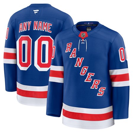 Men's New York Rangers Royal Home Premium Custom Jersey