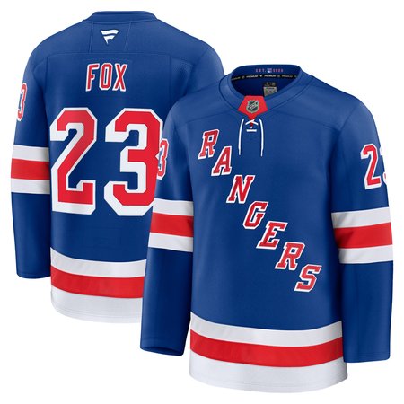 Men's New York Rangers #23 Adam Fox Blue Home Premium Jersey