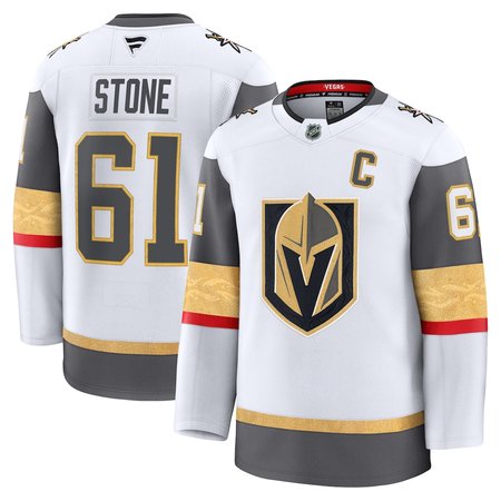 Men's Vegas Golden Knights #61 Mark Stone White Away Premium Jersey