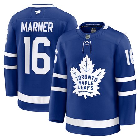 Men's Toronto Maple Leafs #16 Mitch Marner Blue Home Premium Jersey