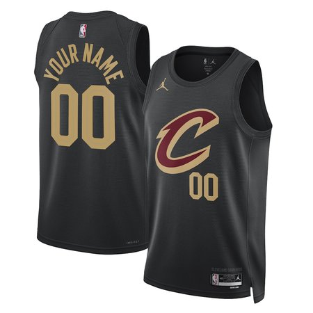 Men's Cleveland Cavaliers Black 2022/23 Swingman Custom Statement Edition Jersey