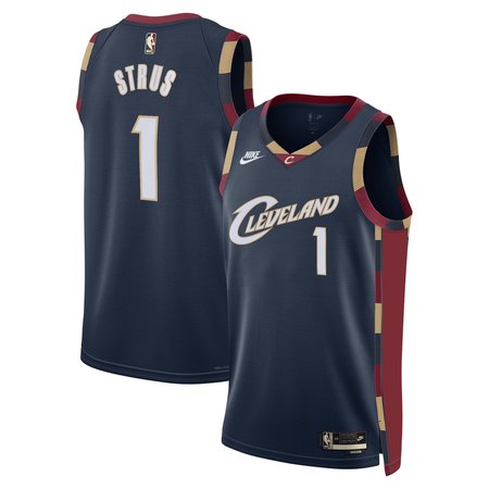 Youth Cleveland Cavaliers #1 Max Strus White Association Edition Swingman Jersey