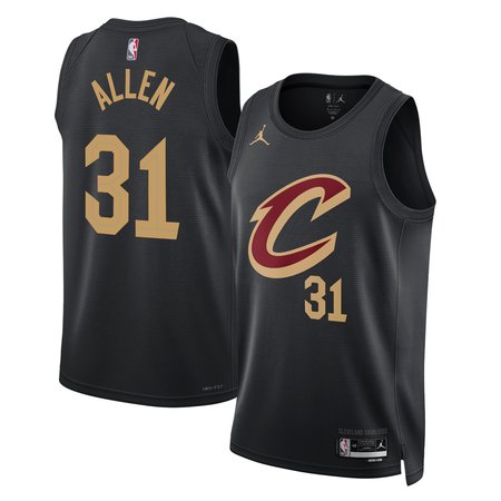 Women's Cleveland Cavaliers #31 Jarrett Allen Black Swingman Statement Edition Jersey