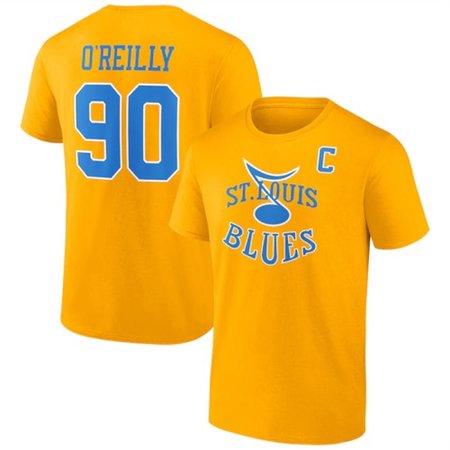 Men's St. Louis Blues Custom Yellow T-Shirt