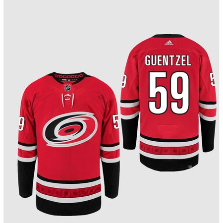 Men's Carolina Hurricanes #59 Jake Guentzel Red Stitched Premium Jersey