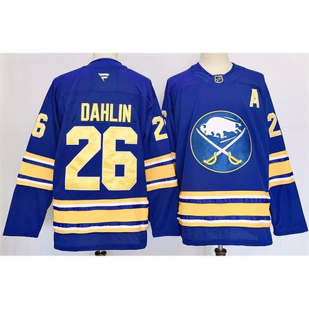 Men's Buffalo Sabres #26 Rasmus Dahlin Blue 2024-25 Stitched Premium Jersey