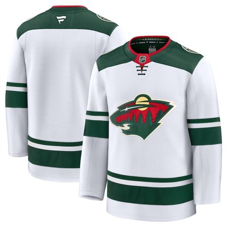 Youth Minnesota Wild Blank White 2024-25 Away Stitched Hockey Jersey