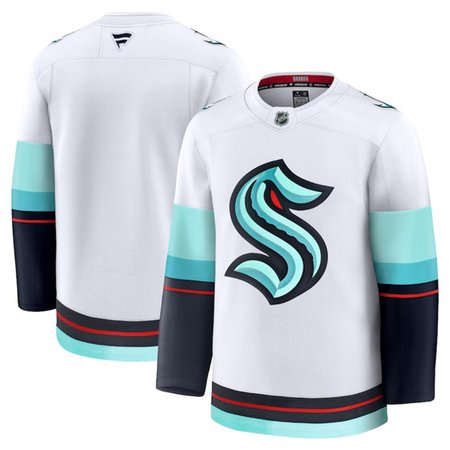 Youth Seattle Kraken Blank White 2024-25 Away Stitched Hockey Jersey