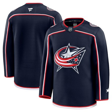 Youth Columbus Blue Jackets Blank Navy 2024-25 Home Stitched Hockey Jersey