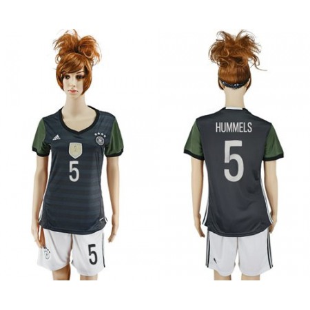 Women's Germany #5 Hummels Away Soccer Country Jersey