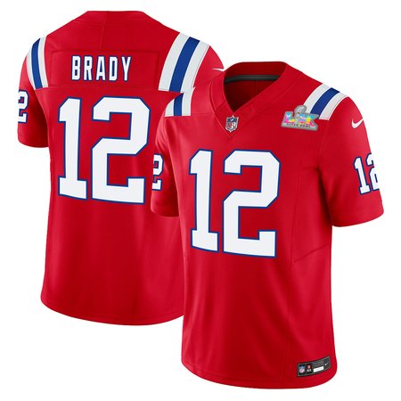 Youth New England Patriots #12 Tom Brady Red F.U.S.E. Vapor Limited Stitched Football Jersey