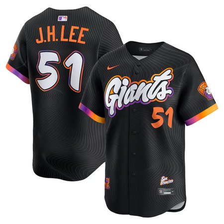 Men's San Francisco Giants #51 Jung Hoo Lee Nike Black 2025 City Connect Limited Jersey