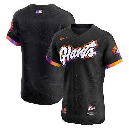 Men's San Francisco Giants Nike Anthracite 2025 City Connect Elite Jersey
