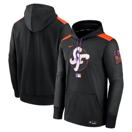 Men's San Francisco Giants Nike Black 2025 City Connect Authentic Collection Performance Pullover Hoodie