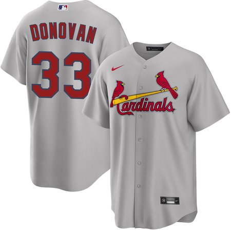 Men's St. Louis Cardinals #33 Brendan Donovan Gray Home Limited Jersey