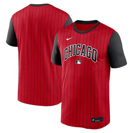 Men's Chicago White Sox Nike Red/Black 2025 City Connect Authentic Collection Velocity Performance T-Shirt