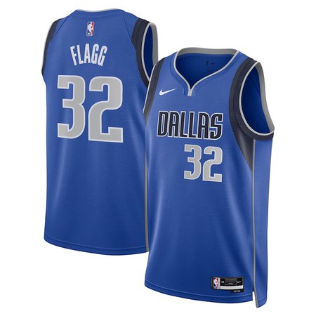 Men's Dallas Mavericks #32 Cooper Flagg Nike Blue 2025 NBA Draft First Round Pick Swingman Icon Edition Jersey