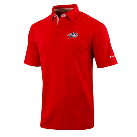Men's Columbia Red 2025 MLB All-Star Game Omni-Wick Even Lie Polo