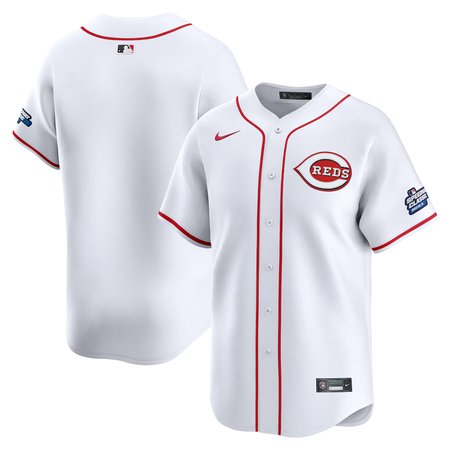 Men's Cincinnati Reds Nike White 2025 MLB Speedway Classic Home Limited Jersey