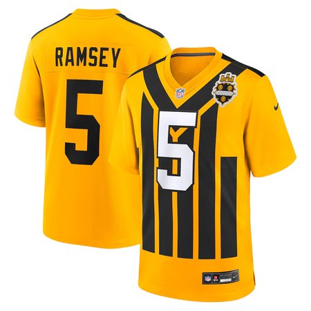 Youth Pittsburgh Steelers #5 Jalen Ramsey Nike Gold Alternate 1933 Throwback Game Jersey