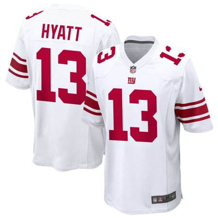 Men's New York Giants #13 Jalin Hyatt Nike White Alternate Game Jersey