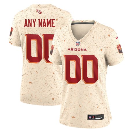 Women's Arizona Cardinals Custom Cream Rivalries Collection F.U.S.E. Vapor Limited Stitched Jersey