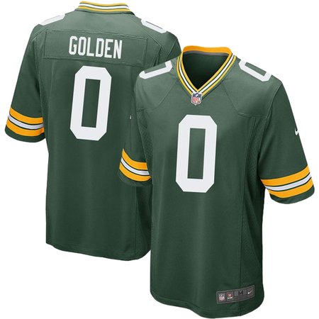 Men's Green Bay Packers #0 Matthew Golden Nike Green Game Player Jersey
