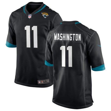 Men's Jacksonville Jaguars #11 Parker Washington Nike Black Team Game Jersey