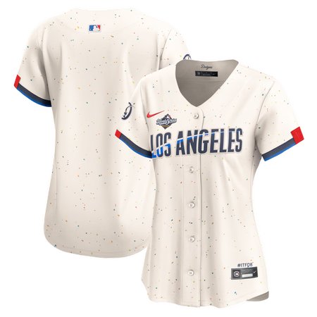 Women's Los Angeles Dodgers Nike Cream 2025 World Series City Connect Limited Jersey