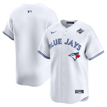 Men's Toronto Blue Jays Nike White 2025 World Series Home Limited Jersey