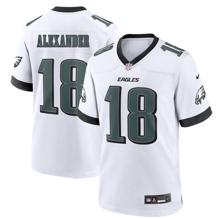 Men's Philadelphia Eagles #18 Jaire Alexander White Game Jersey