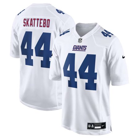 Men's New York Giants #44 Cam Skattebo Nike Tundra White Fashion Game Jersey
