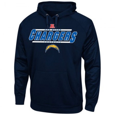 San Diego Chargers Synthetic Hoodie Sweatshirt Navy Blue