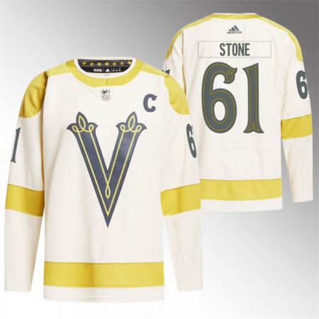 Men's Vegas Golden Knights #61 Mark Stone Cream 2024 Winter Classic Stitched Jersey